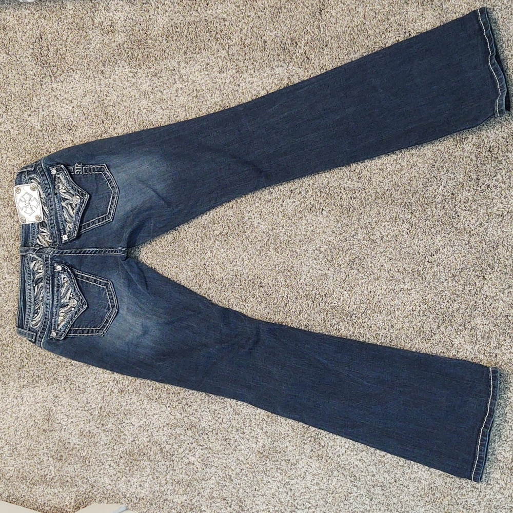 Miss Me Women's Boot Cut Jeans Size 29W/32L - Picture 1 of 8